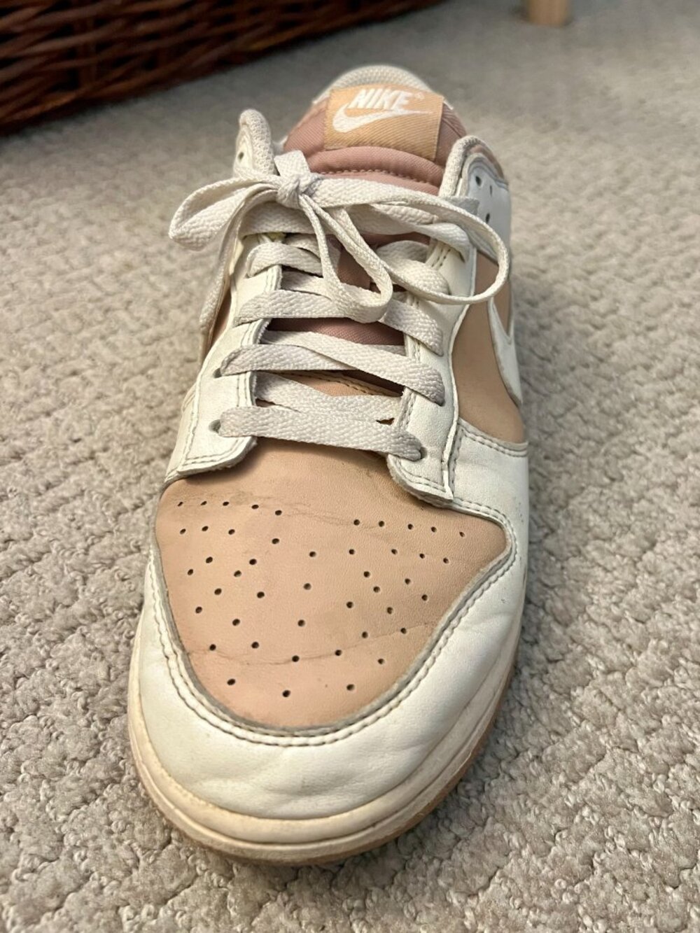 Nike Dunk Low - Beige Women's Size 10 - Picture 3 of 7